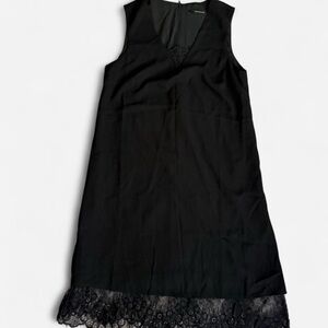 Reserved Black Dress with Lace Detail